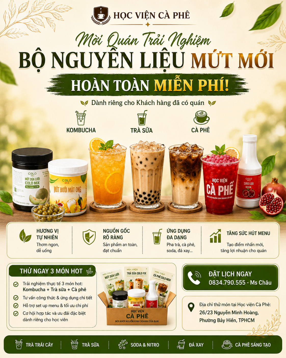 Bộ Nguyên Liệu Mứt & Kombucha Độc Quyền