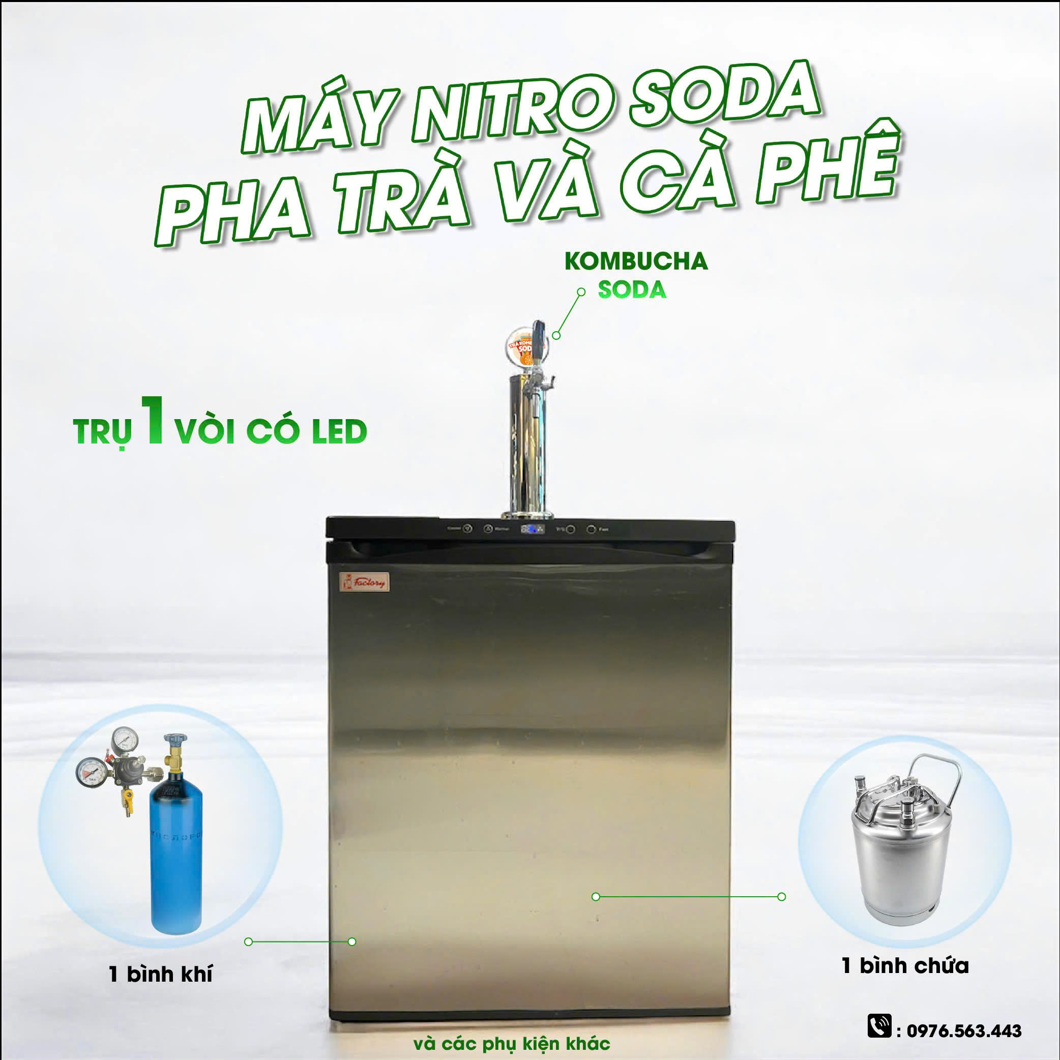 Máy Nitro Soda 1 Vòi